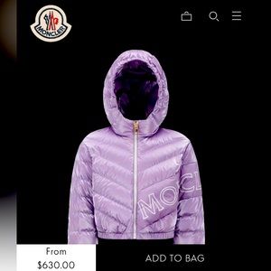 Vonnes Down Jacket
COLOR Lilac SIZE 8 NEW WITH TAGS